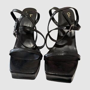 Black Strappy Platform Sandals